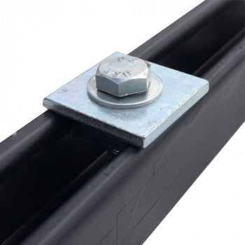 M10 SQUARE PLATE WASHERS - (BOX OF 100) - 40X40X5MM - BZP