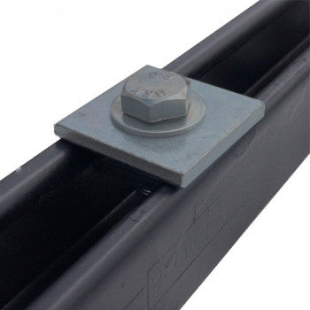 M10 SQUARE PLATE WASHERS HOT DIP GALV. - (BOX OF 100)