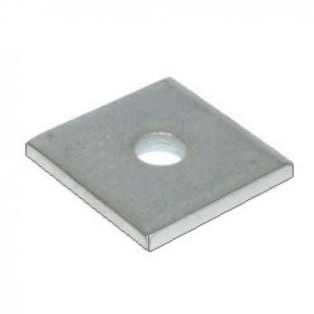 M16 SQUARE PLATE WASHER HOT DIP GALV. - (BOX OF 100)