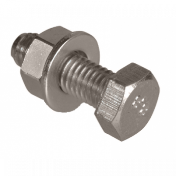 SET - M12 X 35MM HEX BOLT / NUT & WASHER (A4 STAINLESS STEEL) X 25