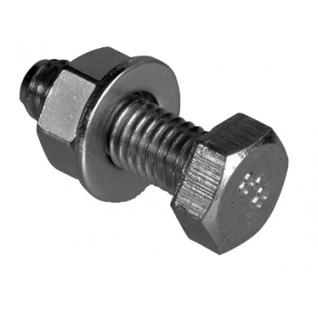SET - M12 X 40MM HEX BOLT / NUT & WASHER (HDG) X 100