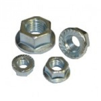 M10 FLANGE NUTS (BZP) X 100