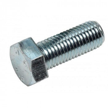 M10X40MM HEX HEAD SET SCREW - (BOX OF 100) - (BZP)