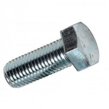 M12X25MM HEX BOLT SET SCREW - (BOX OF 100) - (BZP)