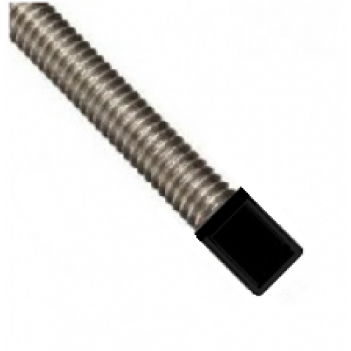 M10 WHITE PLASTIC ROD END CAPS - (PACK OF 100)