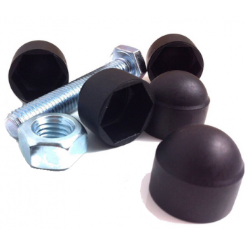 M10 HEX HEAD CAP - BLACK - PACK OF 100